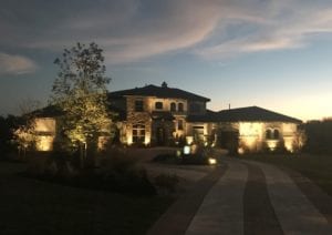 outdoor lighting to light up a home
